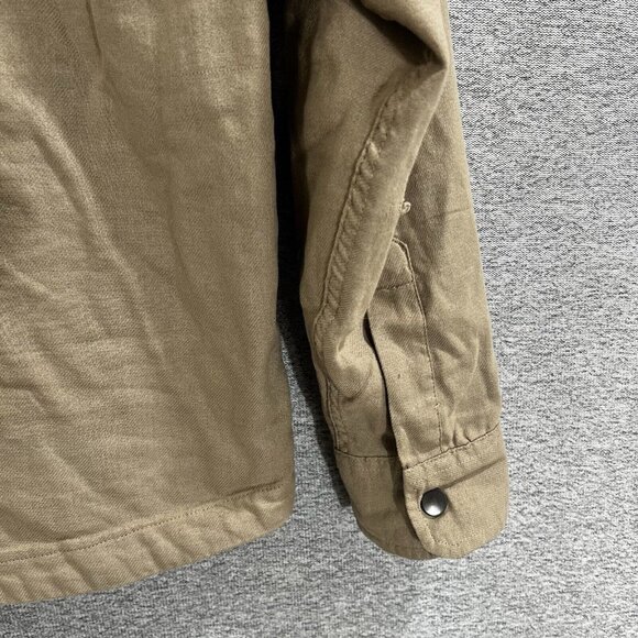 JOE’S Men’s Light Jacket Sz Medium Flannel Lined Over Shirt Jacket Brown - Picture 11 of 13